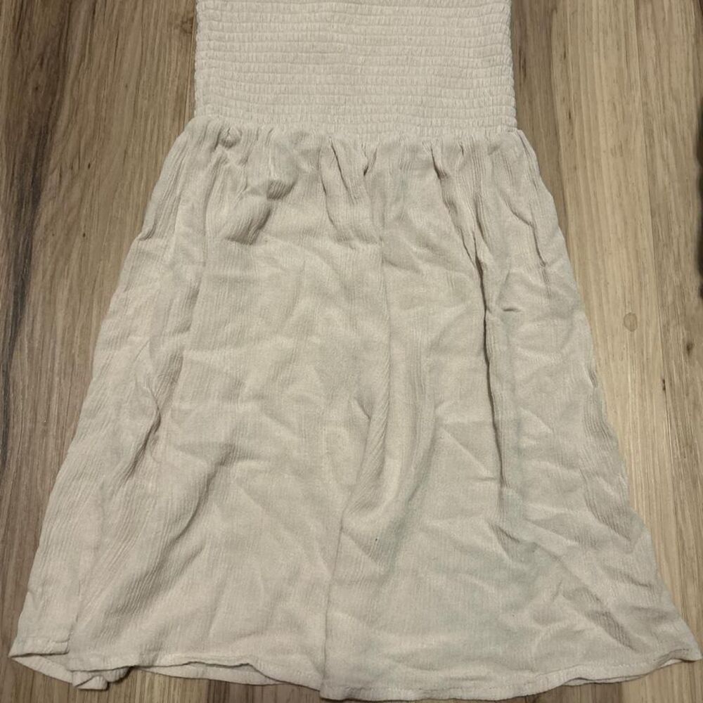 Unbranded Women's Cream and White Skirt